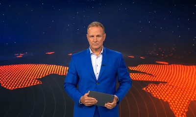 Patrik Švajda v štúdiu Televíznych novín