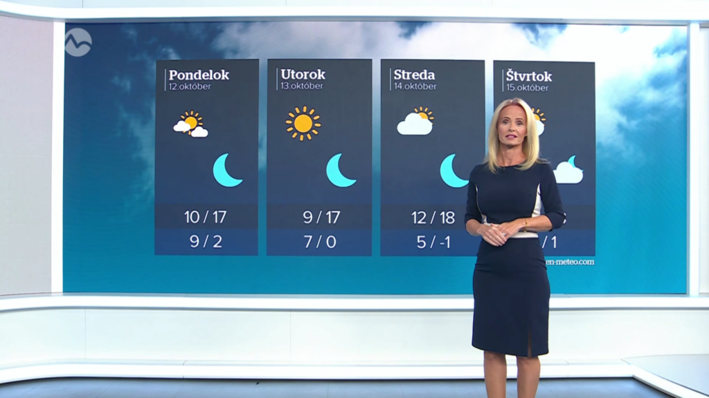 Predpoveď počasia na TV Markíza - pôvodný vizuál do októbra 2026