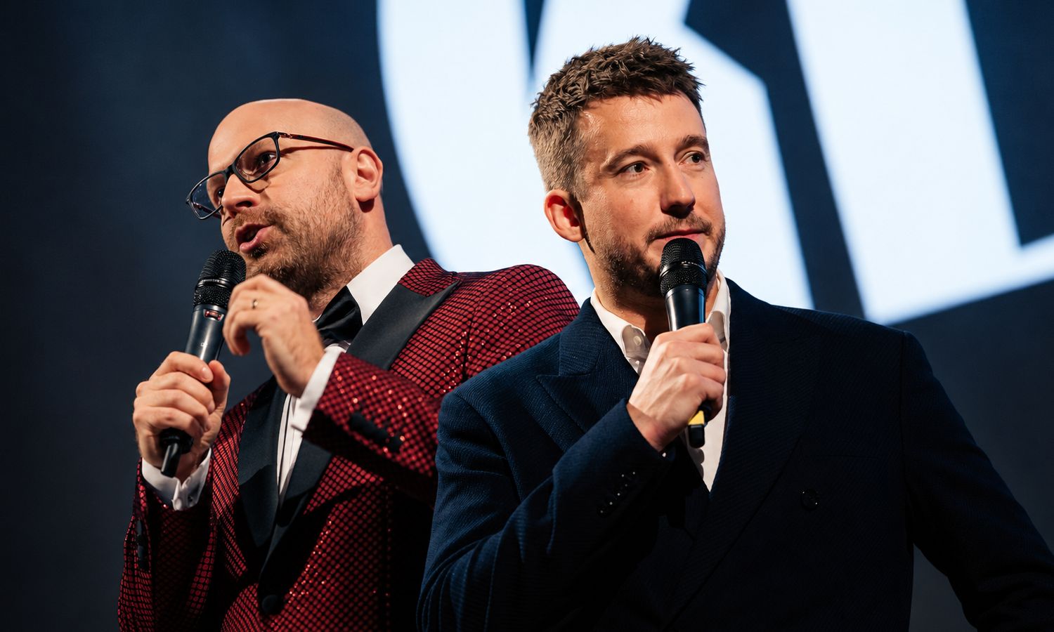 Komentátor Števo Eisele a pretekár Josef Král na Eisking Tour